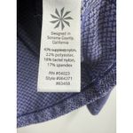 Athleta  Jacket Full Zip Fitted Athletic Running Activewear Blue Pattern‎ XS Photo 4