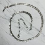 Rhinestone Studded Chain Belt Silver Y2K Festival Glam Medium/Large M/L ✨ Photo 1