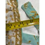 Saints + Secrets  Wrap Dress Women's Size S Short Sleeve Floral Print Mini Blue‎ Photo 7