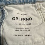 GRLFRND  Naomi Low Rise Slim Cargo Jeans Tao Size 27 Photo 12