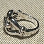 Lagos 925 Sterling Silver Diamond Buckle Derby Ring Size 6 Photo 7