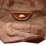 Dune London  brown suede large handbag tote shopping bag Photo 2