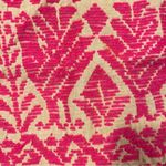 Vintage 50’s? Yarn canvas poncho boho festival gypsy pink party glam handmade Photo 3