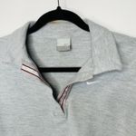 Nike  Light Gray Cropped Polo Shirt Sz Medium Photo 7