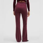 Lululemon Ribbed Softstreme High Rise Flared Pant Regular Garnet Size 4 Photo 1