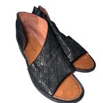 Free People  Mont Blac Leather Sandal in Black, Size 38 Photo 4