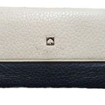 Kate Spade Sander Southport Avenue Wallet Clutch Buttermilk Black New York FLAWS Photo 6