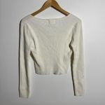Willow & Wind Sweater Women L White Pink Bow Coquette Feminine Preppy Clean Girl Size L Photo 3