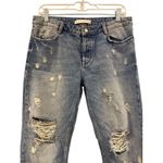 ZARA Trafaluc Cropped Distressed Jeans Button Fly Women's 28 Photo 1