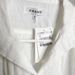 Frame NWT  Gillian Puff Sleeve Cotton Shirtdress Women's White Blanc Size XS $398 Photo 4