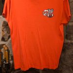 B. Jaxx Women’s Orange/Black Peace Love Football Tshirt Orange Size M Photo 3