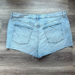 Old Navy Blue Jean Shorts Distressed Cut-Offs High rise OG straight denim Photo 1
