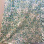 Tyler Boe Aqua Daisy Floral Midi Skirt Cottage Fairy Coastal Granddaughter Blue Size 8 Photo 4