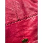 Fossil  Explorer‎ Tote Dark Pink Leather Foldover Crossbody Purse Photo 5