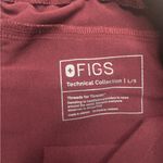 FIGS  Zamora Pants Womens Size Large Short Scrub Medical Nurse Joggers Burgundy Photo 5