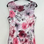 Komarov Floral Print Sleeveless Asymmetrical Tiered Dress Size L Photo 7