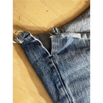 Abercrombie & Fitch The Mom Shorts High Rise Blue Denim Size 27/4 Cotton Slit Photo 5