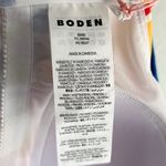 Boden One Shoulder Swimsuit Blue Artisan Petal Sz Size 4 Photo 5