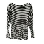 Striped‎ Long Sleeve Top 3X Black White Ribbed Knit Casual Everyday Size undefined Photo 5