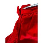 VTG Red Velvet Skirt High Waist Mid Length 1950s Style Zip Closure 12x19/US 0 Photo 8