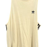 Adidas  Tank Top Cream 3 Stripe Sleeveless Crew Neck Women Size L Photo 0