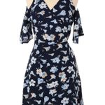 LC Lauren Conrad MI AMI Floral Wrap Mini Dress Photo 0