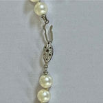 Macy's Vintage Macy’s Hand Knotted Glass Pearl Necklace Photo 6