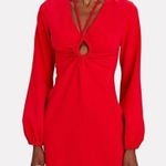 ALC Frank NWOT A.L.C. Womens Leslie Red Cut-Out Plunge Party Mini Dress sz 4 Photo 4