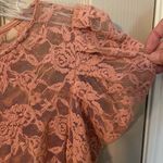 Ambiance long sleeve, poofy shoulder, sheer lace top Size M Photo 4