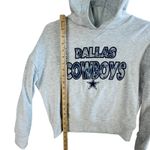 NFL Dallas Cowboys Cropped‎ Hoodie Womens Sleepwear Pullover Sweatshirt Gray S Photo 4