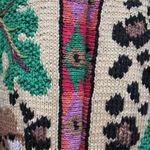 Vintage 90's Hand Knit Berek Pima Cotton Cardigan Sweater Size L Photo 5