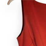 American Vintage VTG 90's Ava & Aiden Sleeveless Red Rouched Midi Dress Size 2 Christmas Holiday Photo 7