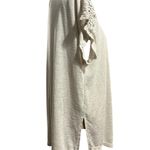 Maurice's Beige Knit Open Front Cardigan with Lace Accents Photo 2