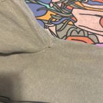 The Doors Band Mushroom Light Grey Gray Graphic Distressed Tee Size Medium Green Photo 3