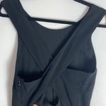 Sandro  Replay black pleated hem cross back mini dress medium Photo 5