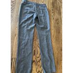 EXPRESS Editor Slim Low Rise Stretch Chino Pants Herringbone Black Size 2L EUC Photo 7