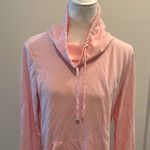 Lilly Pulitzer Pink Lightweight Funnel Neck Popover Sz M Photo 1