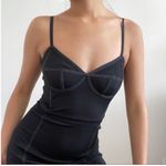 T by Alexander Wang Black Bodycon Corset Mini Dress 90s Style 2/XS EUC Photo 0