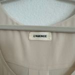 L'Agence  Champagne Reva Silk Tank Top Photo 3