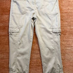 White House | Black Market Beige Crop Cargo Pants Size 6 Photo 0