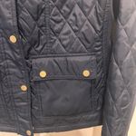 A New Day  Quilted Chore Jacket Navy Blue Full Zip Pockets Size Large Women Photo 1