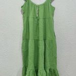 Marine layer  Jude Flutter Sleeve Dress In Jade Sheen Photo 4