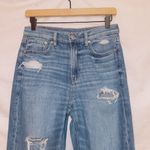 American Eagle  Comfort Stretch Waistband Super High Rise Baggy Straight Leg Jean Photo 2