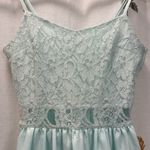 Forever 21 Pastel Teal Lace Skater Dress Photo 1