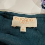 Revolve Rococo Sand Tallia Velvet Floral Ruched Mini Dress in Deep Green Size M‎ Size M Photo 7