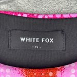 White Fox Boutique  Bodycon Mini‎ Dress Pink Orange Abstract Print Long Sleeve Photo 5