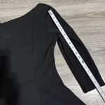 New POPJULI Black One Shoulder Long Sleeve Fit Flare Gothic Zip Dress Women L Size L Photo 8