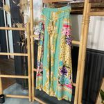 Aratta Artisan Leopard Summer Print Light Flowy Tassel Pull On Pants Photo 3