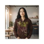 Lucky Brand VHTF: new Y2K  ✌︎︎ Live in Love Graphic Zip Hoodie ✌︎︎ Cocoa Neon XS Photo 1