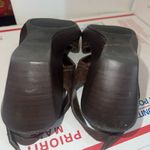 Hillard & Hanson Hillary & Hanson Womens Leah Brown Suede Open Toe Buckle Wedge Sandal US Size 6 Photo 7